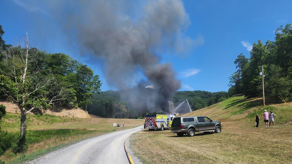 RMF: Pedigo Road 'completely closed' after crews respond to house fire