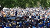 Writers Guild Holds Rally at La Brea Tar Pits as Strike Reaches 50th Day