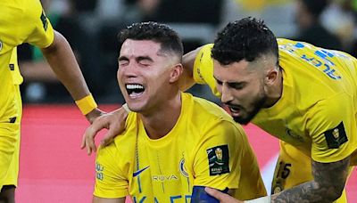 Tearful Ronaldo mocked as Neymar laughs at the crowd chanting 'Messi'