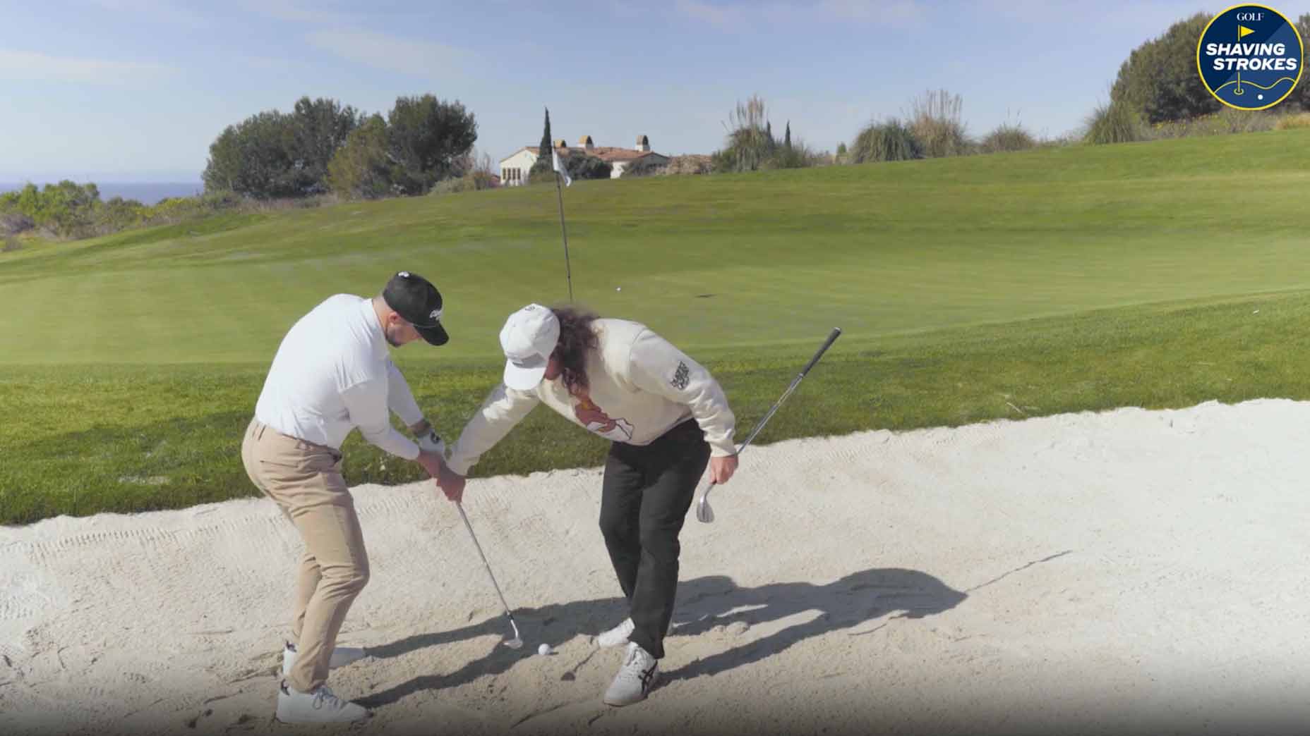 Short-sided in a greenside bunker? Here’s how to get up and down