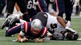 Pats' Mac Jones tight-lipped on status after leg injury