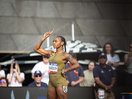 Sha’Carri Richardson, former Duck Jenna Prandini advance in women’s 200 at Olympic trials