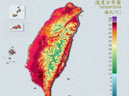 還沒中午高雄飆破40度！全台熱到紅通通 氣象署再發高溫特報