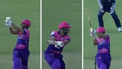 WATCH: Afghanistan's Najibullah Zadran Showcases His Unreal Power-hitting Skills Smashing 33 Runs in an Over - News18