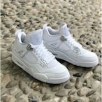 Air Jordan 4 Retro Pure Money 純白 銀扣 籃球 308497-100潮鞋