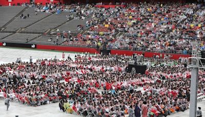 Grads walk out of Rutgers commencement in pro-Palestinian protest