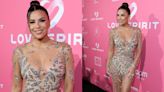 Eva Longoria Amplifies See-through Dressing Trends With Cascading Silver Leaves at Cannes Film Festival 2024 Global Gift Gala