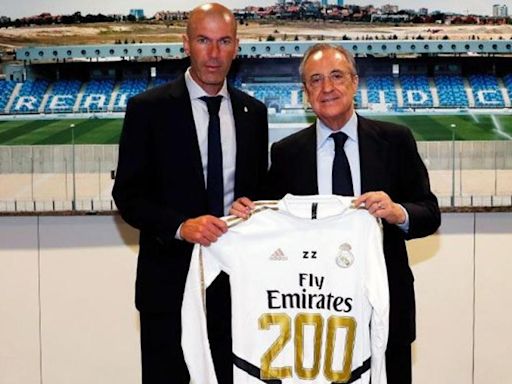 Zidane y Florentino se encuentran en el Bernabéu