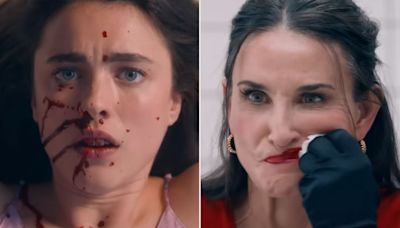 Demi Moore, Margaret Qualley pushed to their 'brutal' physical limit in 'The Substance'