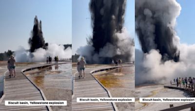 WATCH Video: Terrifying Hydrothermal Explosion At Yellowstone: Tourists Flee As Area Closes For Safety