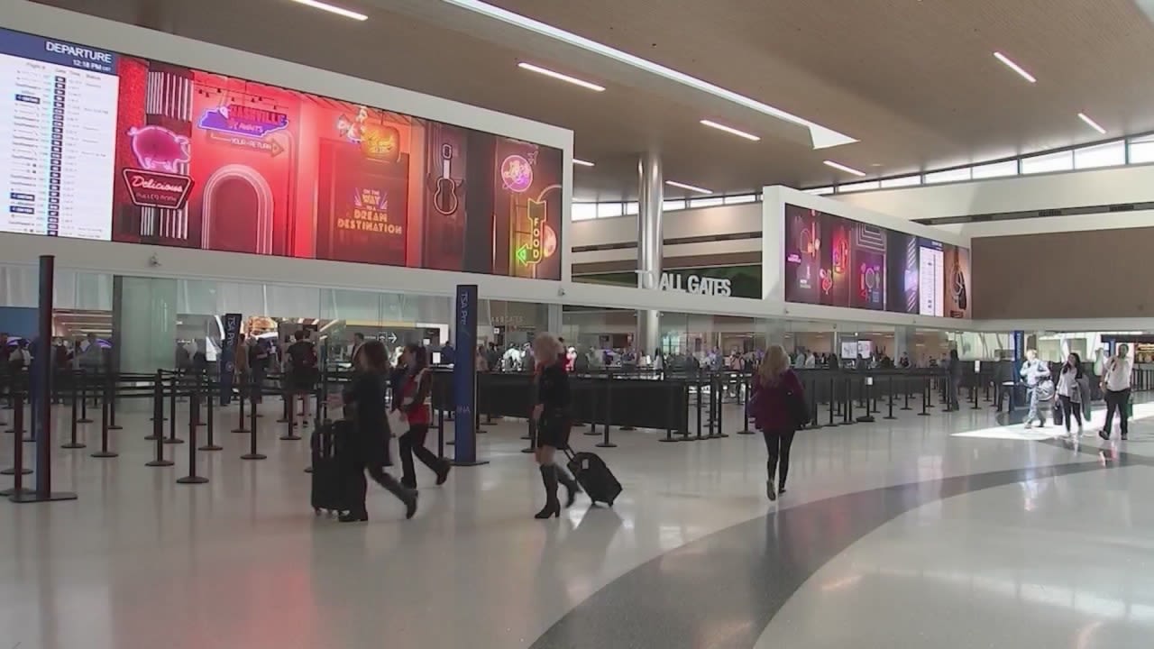 BNA braces for estimated 42K+ passengers to depart from Nashville Sunday