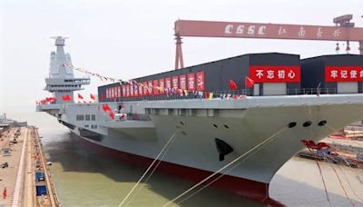 China's new aircraft carrier is being tested at sea for the first time, but US carriers 'remain in an echelon of their own,' expert says