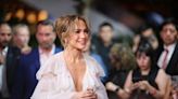 Jennifer Lopez Wore an Angelic Tiered Ruffle Dress With a Plunge Neckline in Mexico