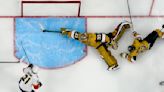 Vegas goalie Adin Hill makes highlight-reel stick save in Game 1 of Stanley Cup Final