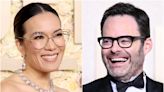 Ali Wong and Bill Hader Sealed Their Public Debut With a Kiss at the 2024 Golden Globes