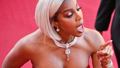 Kelly Rowland Appears To Get Into Beef With Security Guard On Cannes Red Carpet