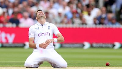 Watch: James Anderson drops sitter that would have ended career on perfect note