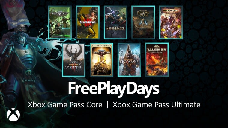 Nine (yes, nine) Warhammer video games are part of Xbox Free Play Days this weekend