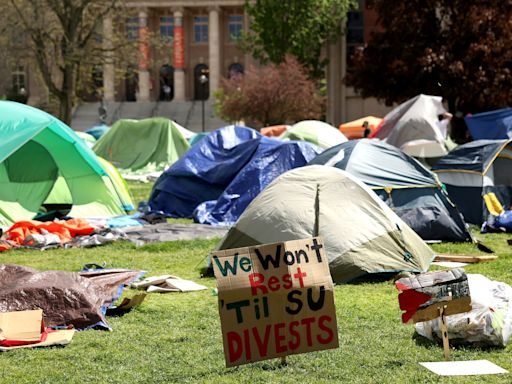 Pro-Palestinian protesters say they won’t move unless Syracuse University meets their demands