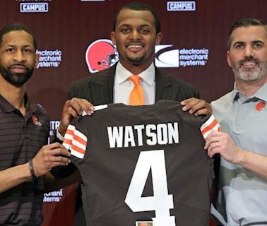 Browns GM gives update on Deshaun Watson recovery, says QB is ahead of schedule and has 'worked his tail off'