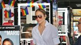 J.Lo Wears a $1,600 Shirt With a Rare Tangerine Kelly for a Casual Day Out