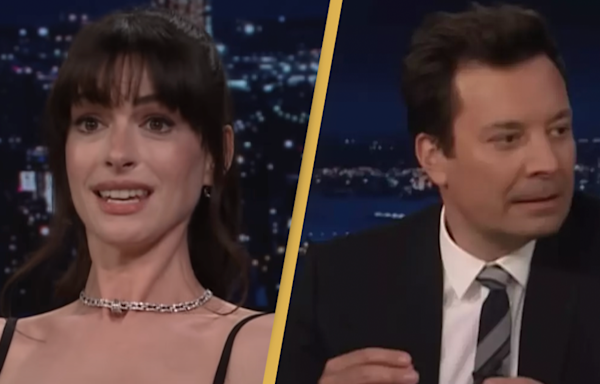 Anne Hathaway claps back at Jimmy Fallon audience after interview took an uncomfortable turn