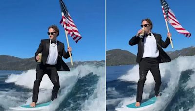 Mark Zuckerberg celebra el 4 de julio surfeando y al parecer con IA