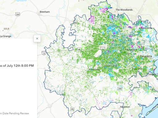 CenterPoint map now shows exact dates for power restoration across Houston area