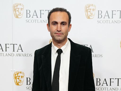 Khalid Abdalla scatters 14,000 sequins at Bafta TV awards in anti-war message