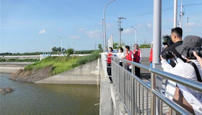 雲林嚴防凱米颱風 張麗善視察滯洪池確保2區域不淹水