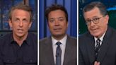 Colbert and Meyers Address Trump Assassination Attempt in Somber Monologues; Fallon Ignores It Entirely