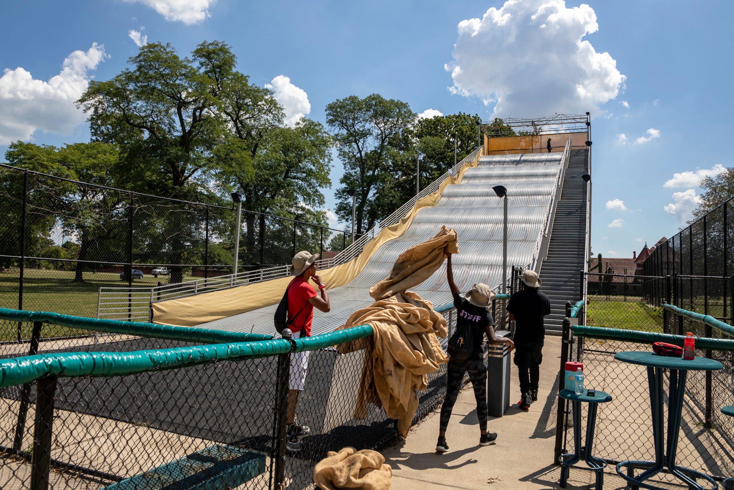 Belle Isle's beloved, iconic and briefly infamous giant slide to gain new, softer landing