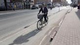 Reponen más de 400 pilonas de los carriles bici de Murcia en sólo tres meses