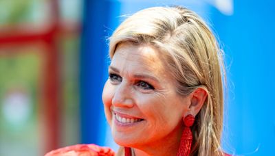 Queen Maxima of the Netherlands channels summer in vibrant ensemble