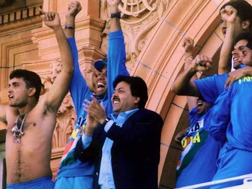 Watch: 22 years ago on July 13, shirtless Sourav Ganguly owned the Lord's balcony after Yuvraj Singh and Mohammad Kaif led India's Natwest Trophy heist...