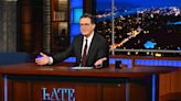 "Orange Is the New Sack": Stephen Colbert mocks Tucker Carlson's new streaming network programming
