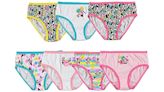 Disney Girls' Toddler Minnie Seven Pack Brief Underwear, Now 45% Off