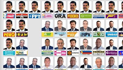 Insólito: por qué la cara de Maduro aparece 13 veces en la pantalla donde votan este domingo los venezolanos