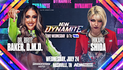 Hikaru Shida vs. Britt Baker Added To 7/24 AEW Dynamite, Updated Card