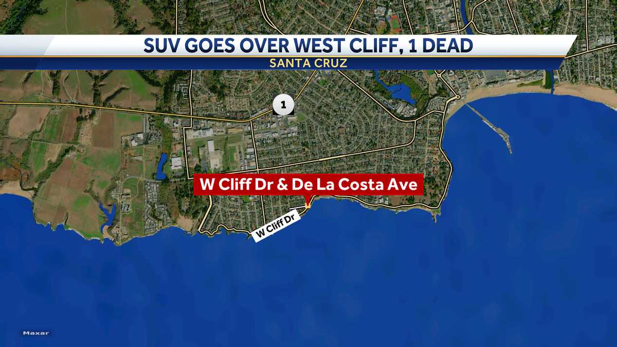 Driver being pursued by California State Parks killed in crash after driving off West Cliff Dr.