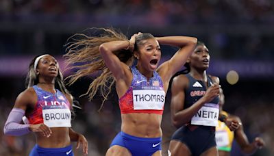 Gabby Thomas Olympics: See the Massachusetts sprinter's priceless reaction to winning gold