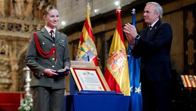 La princesa Leonor debuta en solitario en Zaragoza: recibe un emotivo homenaje con sabor a despedida