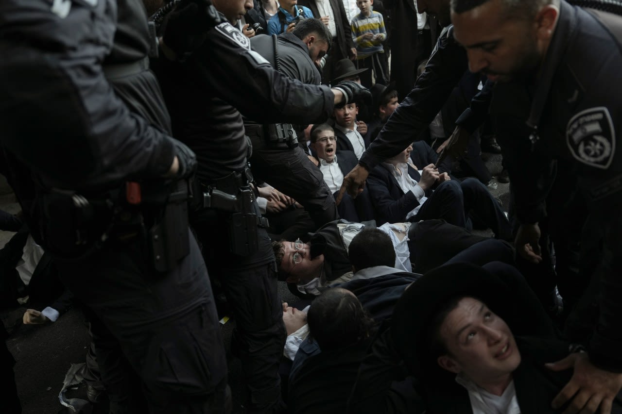 Ultra-Orthodox Jews block highway to protest Israel’s new mandatory military service ruling