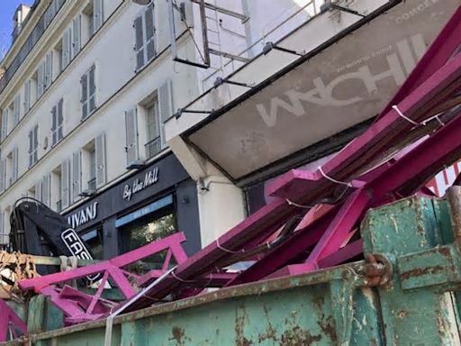 VÍDEO: El icónico Moulin Rouge parisino pierde sus aspas, no hay ningún herido
