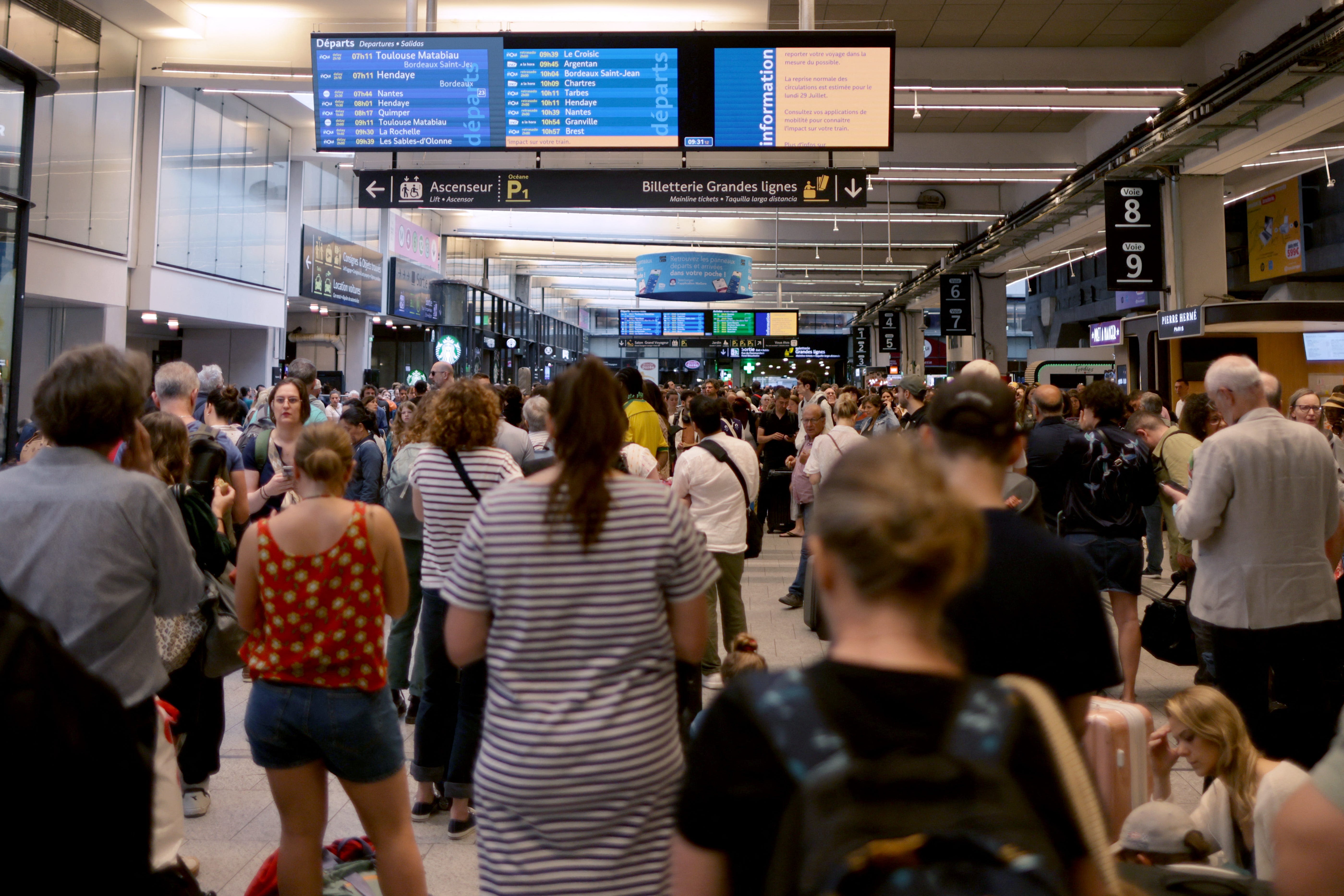 France’s train network hit by 'massive attack' before Olympics opening ceremony