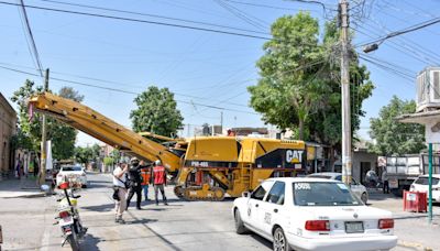 Avanza pavimentación de la calle Cuauhtémoc en Lerdo