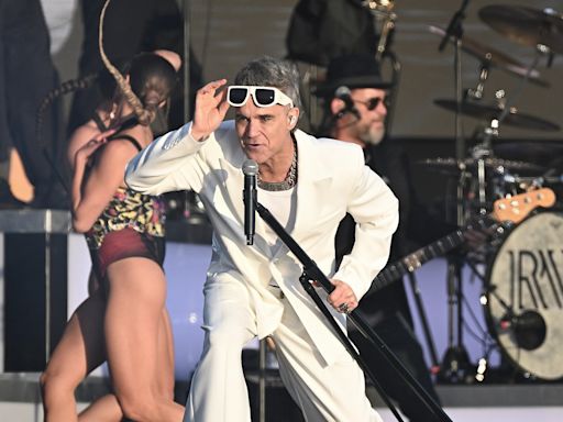 Bizarre and bawdy proof that Robbie Williams is still a great showman