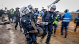 Activists clash with police in town set to be engulfed by a coal mine