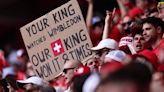 'Your king watches Wimbledon, our king...': Swiss fan's viral placard at Switzerland-England Euro game