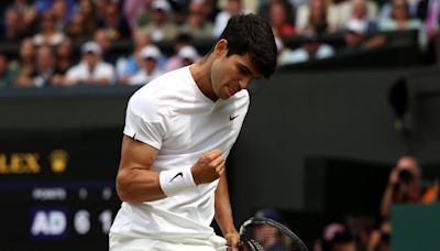 Wimbledon 2024 LIVE: Tennis score as sensational Carlos Alcaraz just a set away from win over Novak Djokovic